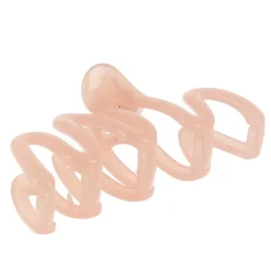 Pince croco plastique zigzag rose