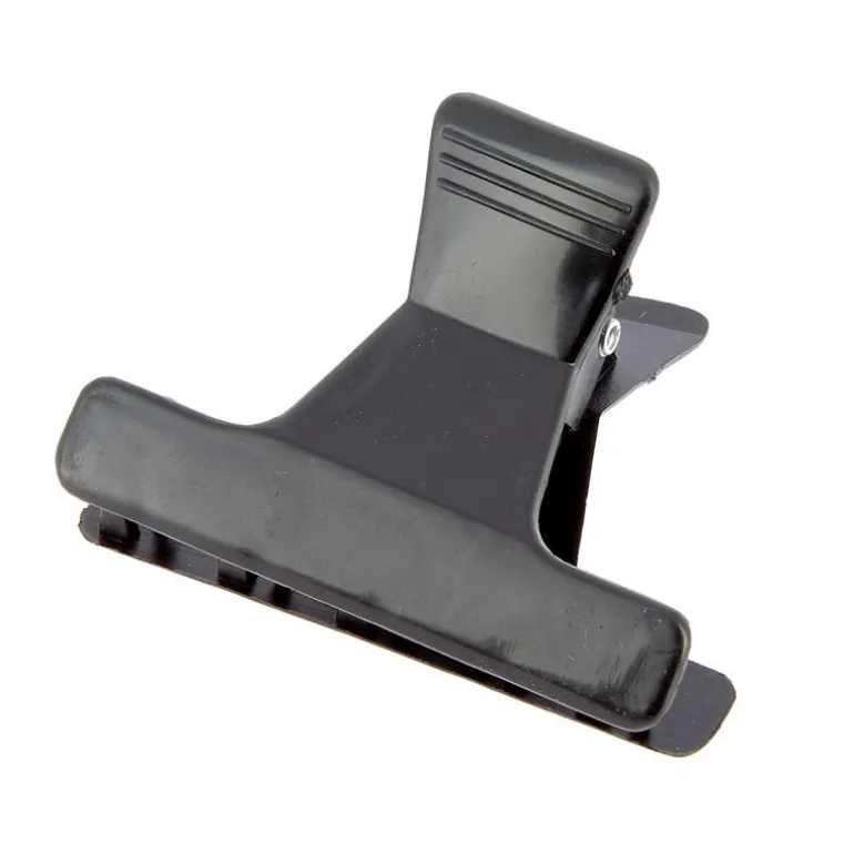 Pince croco simple noire 5,5cm