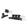 Pince croco x 12 Noir / Blanc