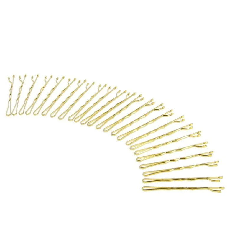 Pince guiche ondulée 4cm dorées