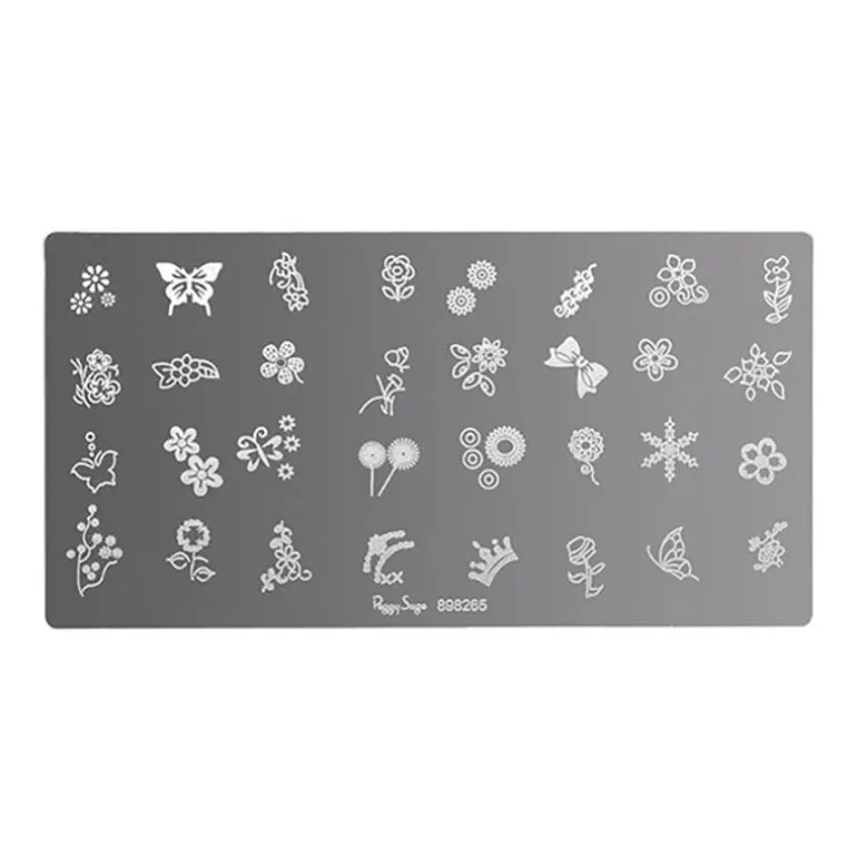 Plaque de stamping nail art 5