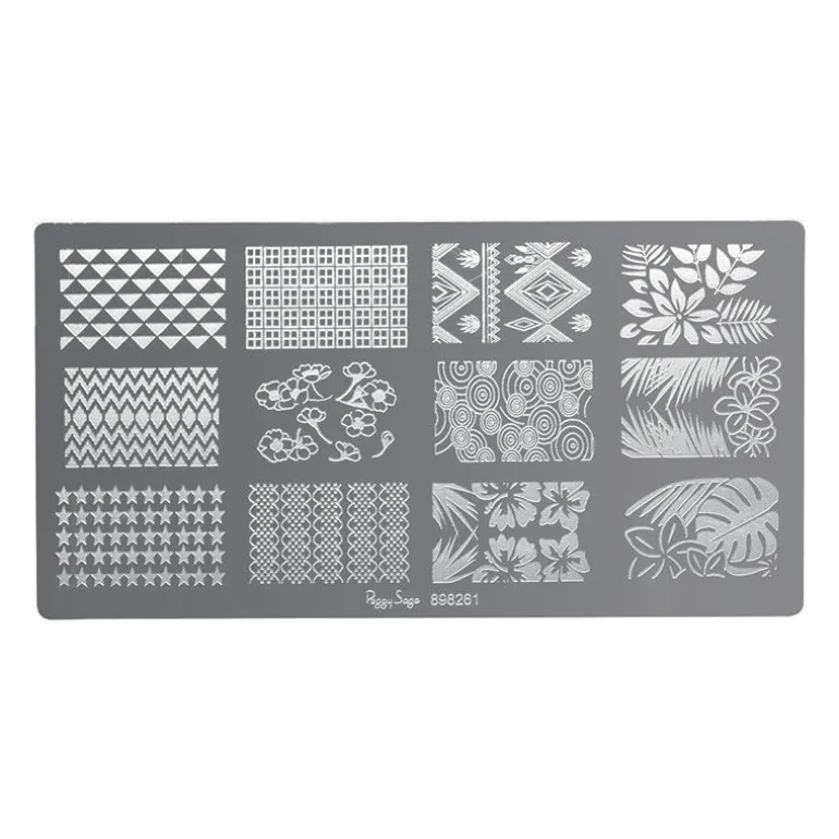 Plaque de stamping nail art 1