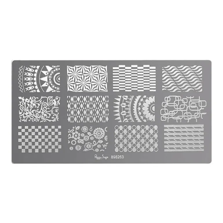Plaque de stamping nail art 3