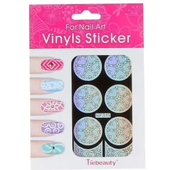 Pochoir vinyl coeur pour ongles