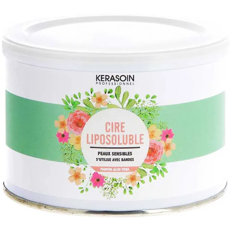 Pot de cire peaux sensibles aloe vera 400ml