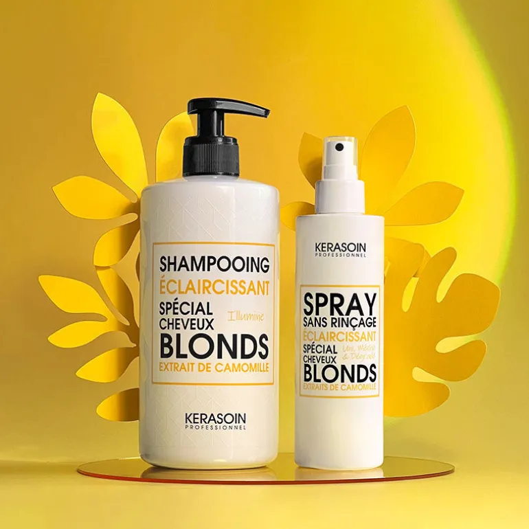 Rituel éclaircissant pour cheveux blonds naturels shampooing et spray