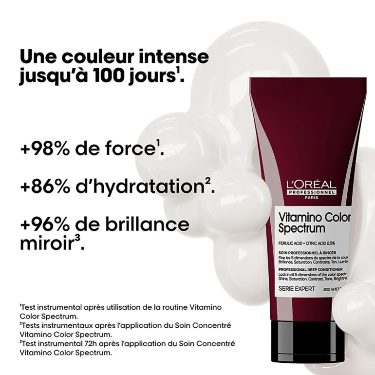 Rituel neutralisant Vitamino Color Spectrum cheveux châtains clairs, anti-orange