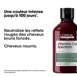 Rituel neutralisant Vitamino Color Spectrum cheveux bruns, anti-rouge