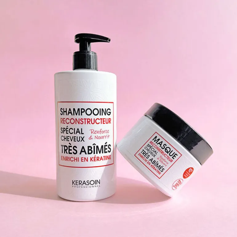 Rituel trio reconstructeur à la kératine shampooing masque et sérum