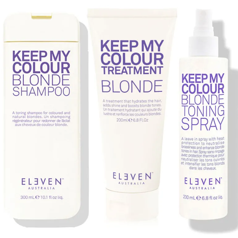 Routine cheveux blonds