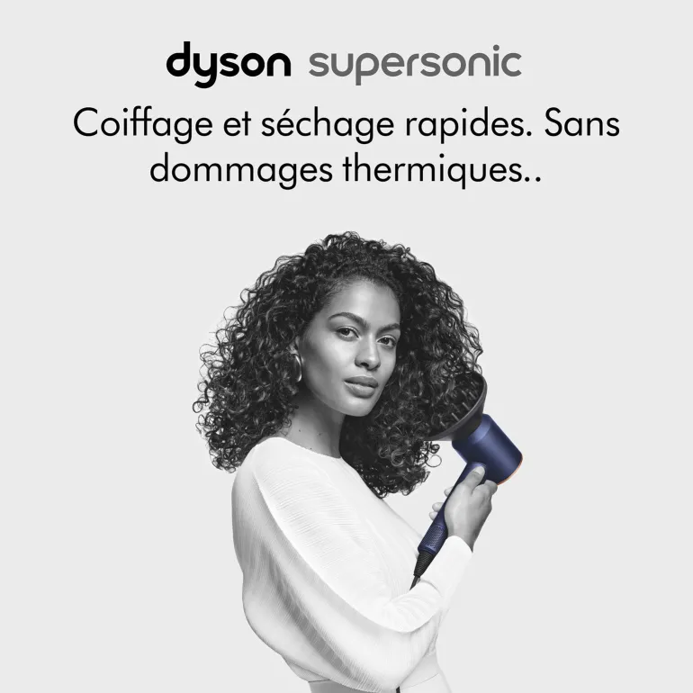 Sèche-cheveux Supersonic cheveux bouclés frisés