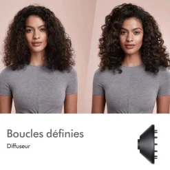 Sèche-cheveux Supersonic cheveux bouclés frisés