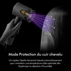 Sèche-cheveux Supersonic Nural cheveux raides à ondulés