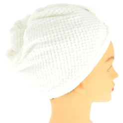 Serviette microfibre blanc crème