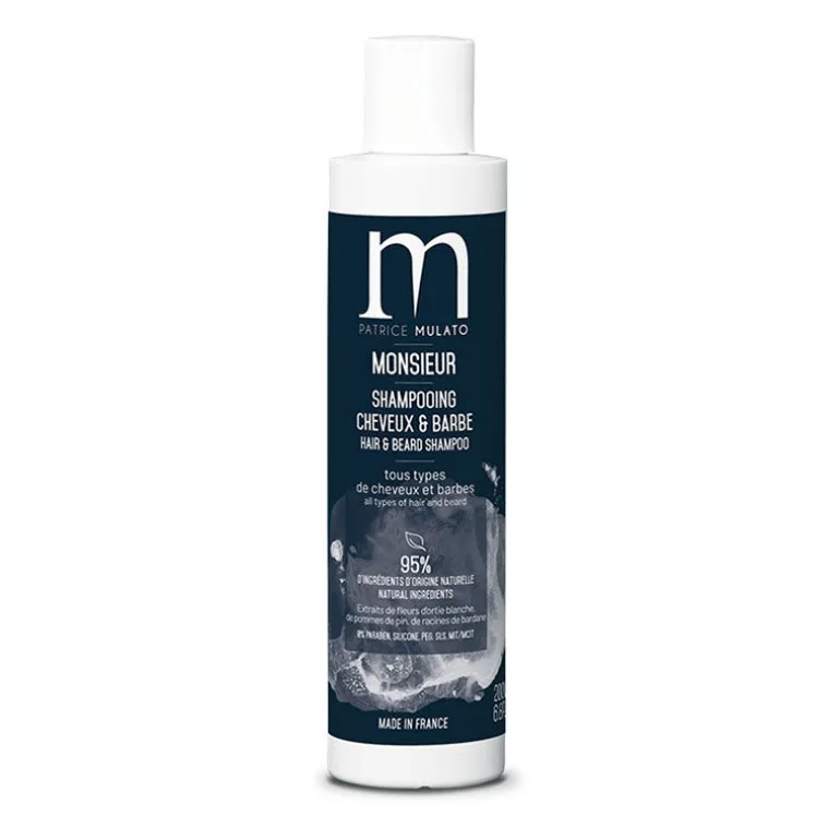 Shampooing cheveux et barbe Monsieur