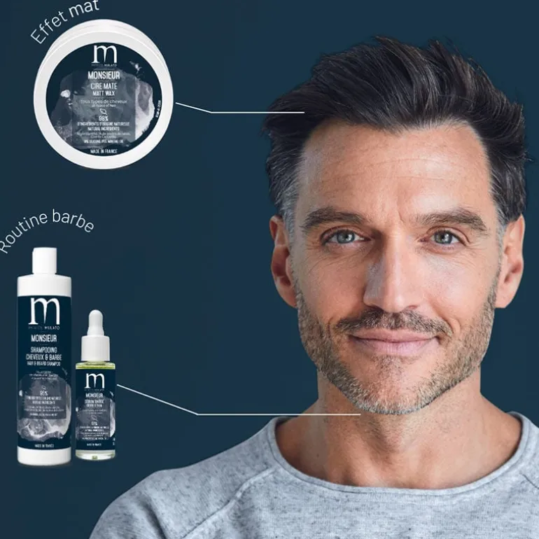 Shampooing cheveux et barbe Monsieur
