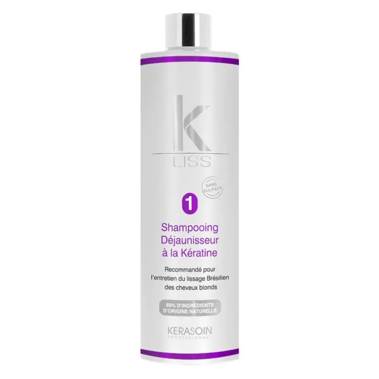 Shampooing déjaunisseur à la kératine K-Liss