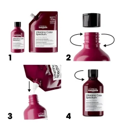 Shampooing fixateur de couleur Vitamino Color Spectrum recharge 500ml