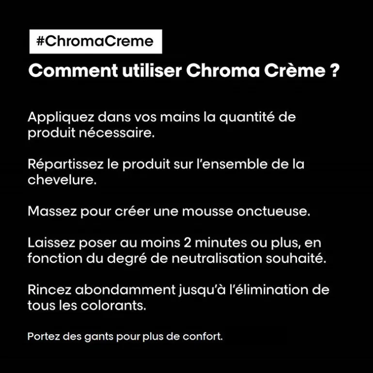 Shampooing neutralisant pour cheveux bruns Chroma Crème bleu