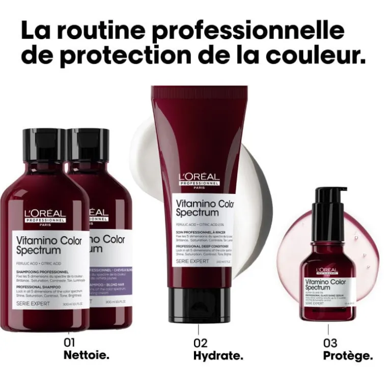 Shampooing neutralisant Vitamino Color Spectrum violet, anti-jaune