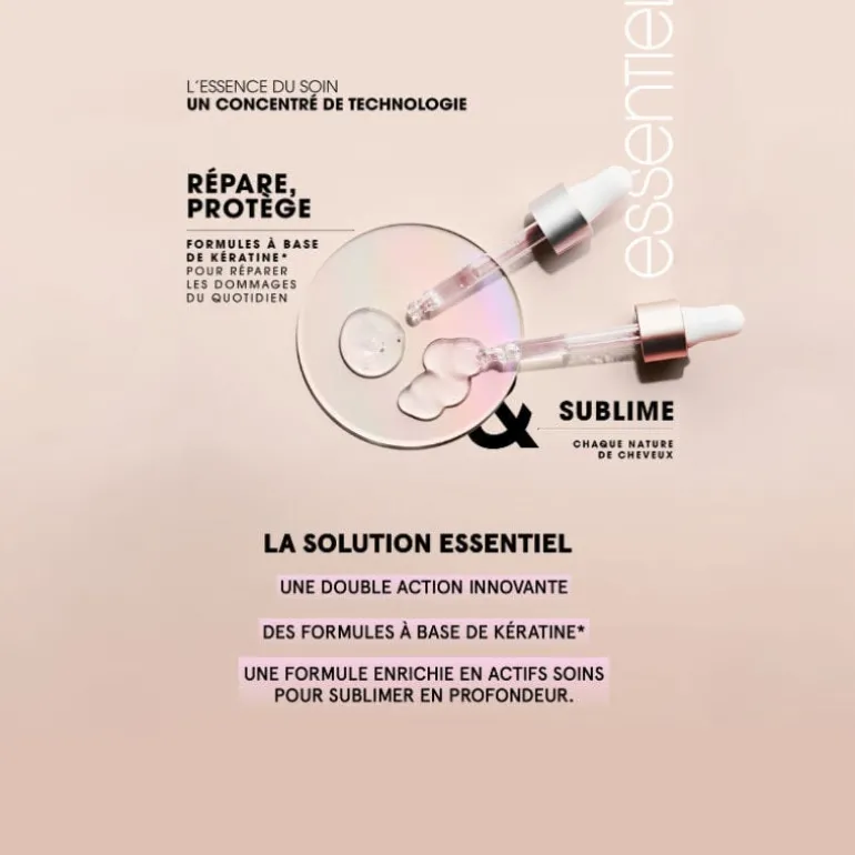 Shampooing pour cheveux colorés Essentiel Keratin Color