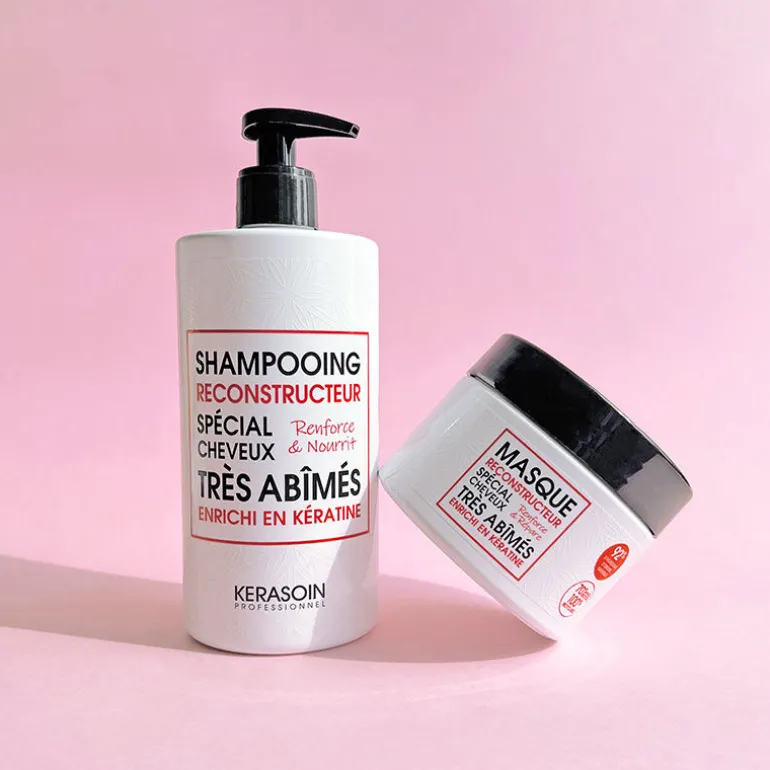 Shampooing reconstructeur à la kératine pour cheveux très abîmés 500ml