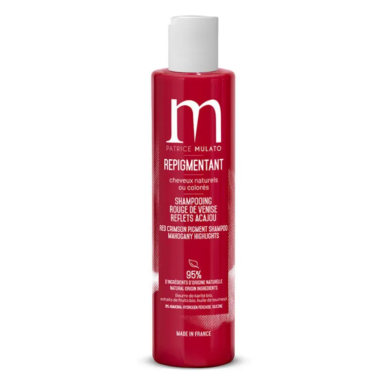 Shampooing repigmentant cheveux naturels ou colorés rouge de Venise