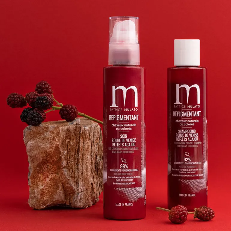 Shampooing repigmentant cheveux naturels ou colorés rouge de Venise