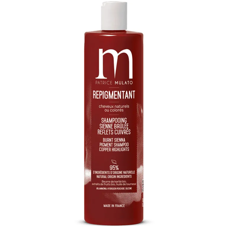 Shampooing repigmentant naturel 500ml sienne brûlée
