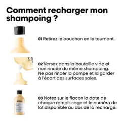 Shampooing restructurant instantané Absolut Repair recharge 500ml