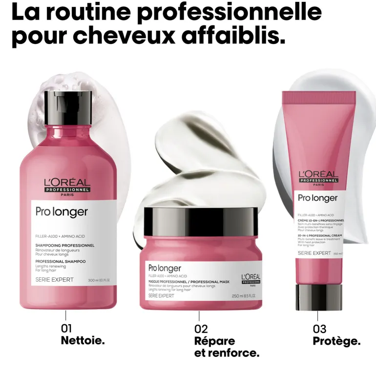 Shampooing rénovateur pour cheveux longs Pro Longer 500 ml