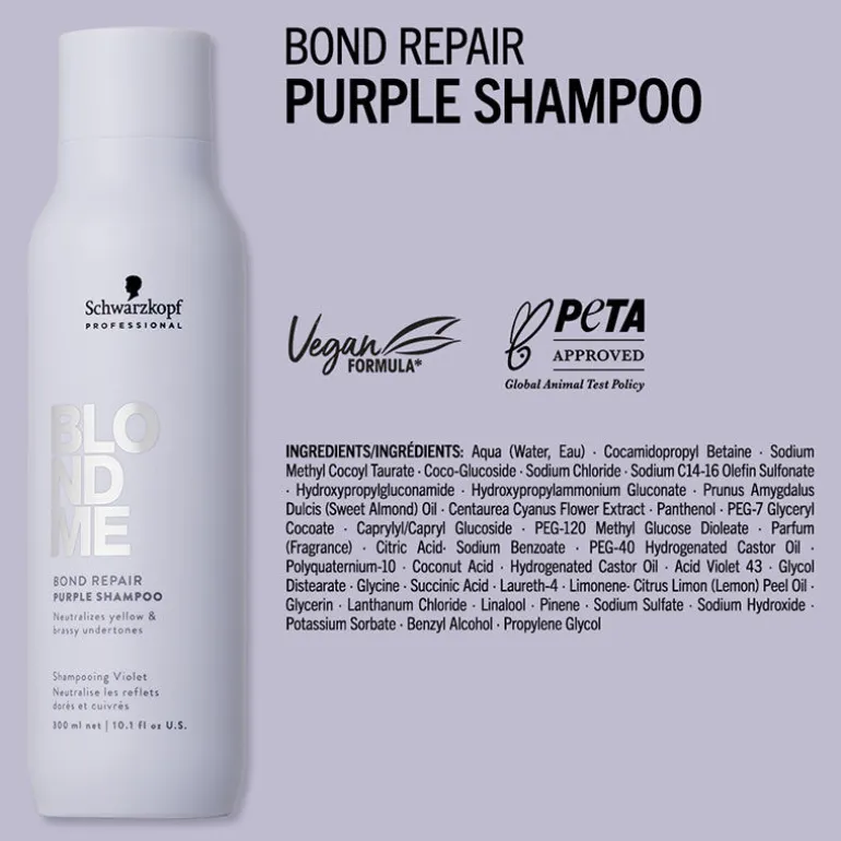 Shampooing violet Blondme Bond Repair Neutralisant