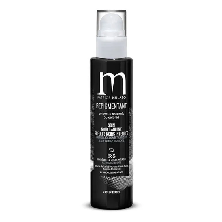 Soin repigmentant cheveux naturels ou colorés noir d'aniline