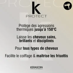 Thermo-protecteur à la kératine pour sèche-cheveux K Protect