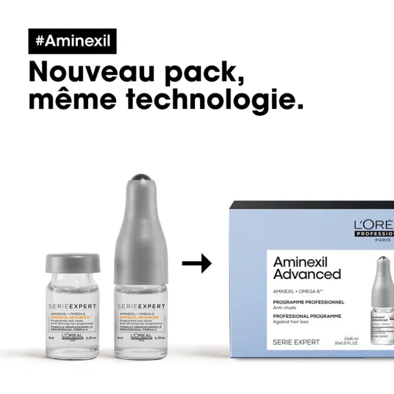 Traitement anti-chute Aminexil 42 ampoules de 6ml