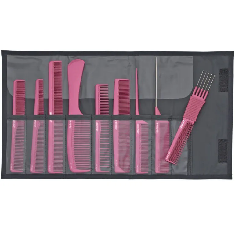 Trousse neuf peignes Rose