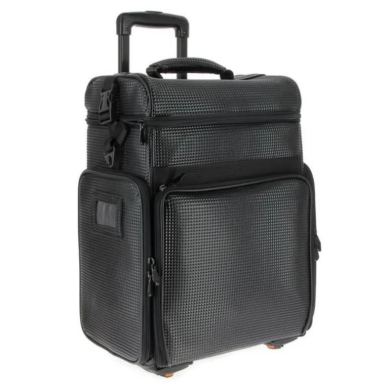 Valise trolley souple noire