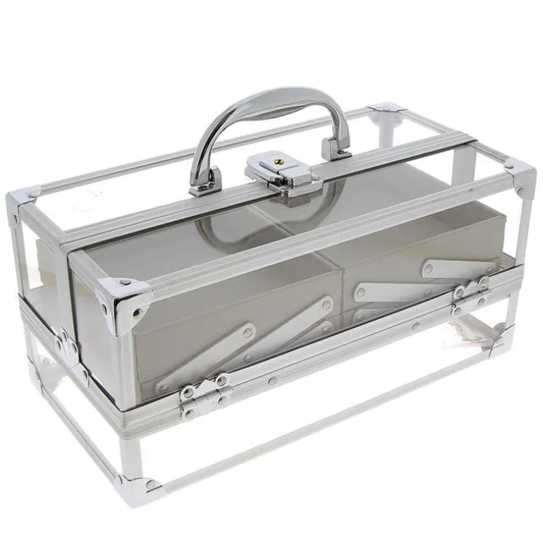 Vanity transparent avec tiroirs