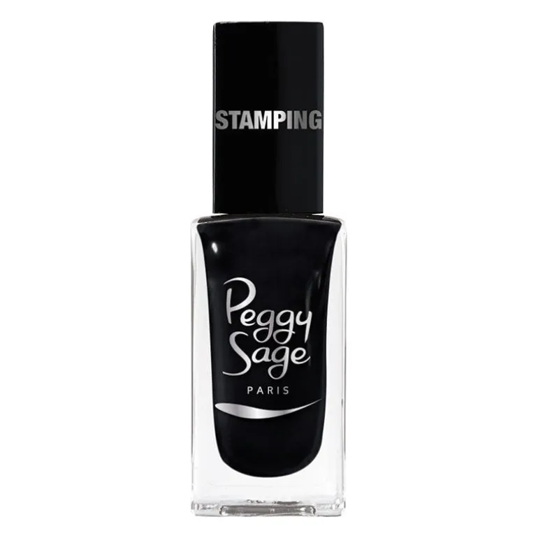 Vernis à ongles stamping Peggy sage noir