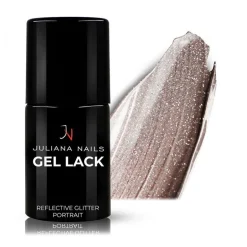 Vernis semi-permanent Gel Lack glitter portrait